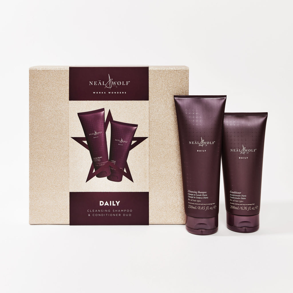 Neal & Wolf haircare gift sets, haircare gifts, Christmas gifts, hair types, hair concerns