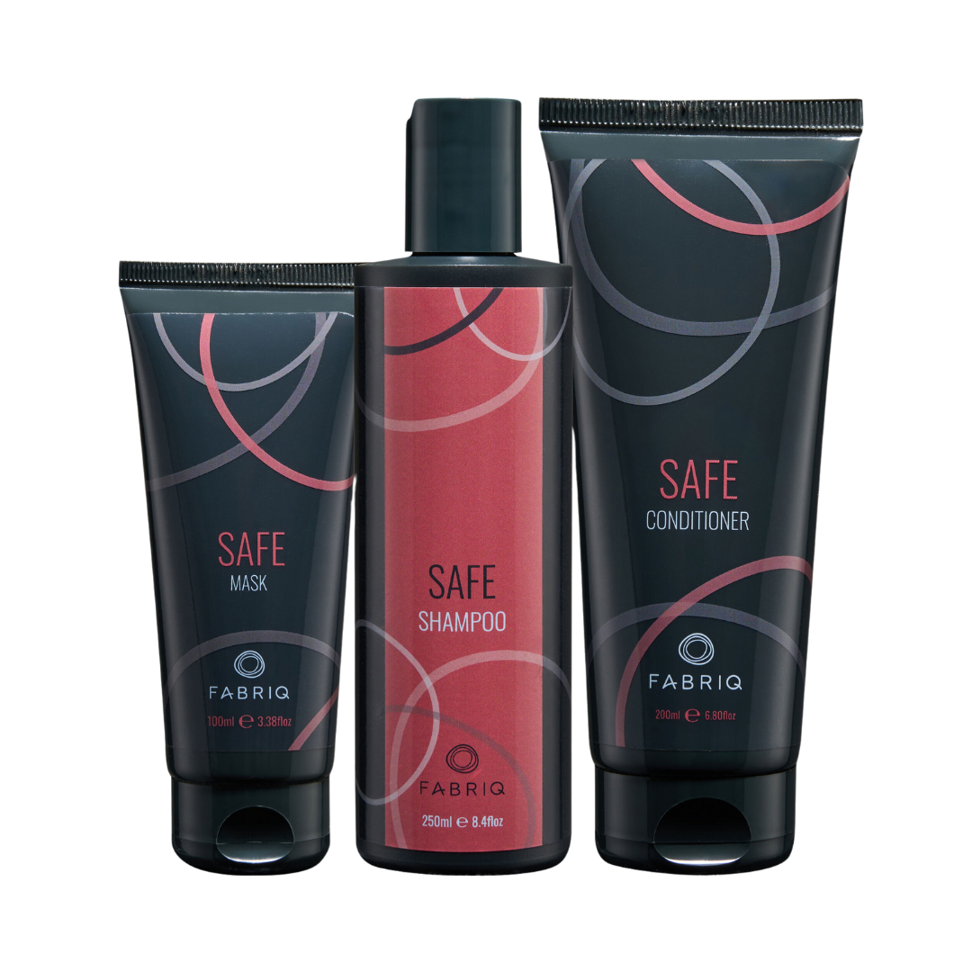 Image of Fabriq Safe Shampoo 250ml, Conditioner 200ml & Hair Mask 100ml Trio