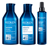 Redken Extreme Shampoo 300ml, Conditioner 300ml & Anti-Snap Treatment 250ml Trio