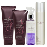 Neal & Wolf Daily, Haircare Essentials, Complete Hair Routine, Shampoo, Conditioner, Hairspray, and Blow Dry Mist