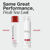 Image of old packaging and new