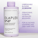 Olaplex No.4P Blonde Enhance Toning Shampoo 250ml - Born Hair Care
