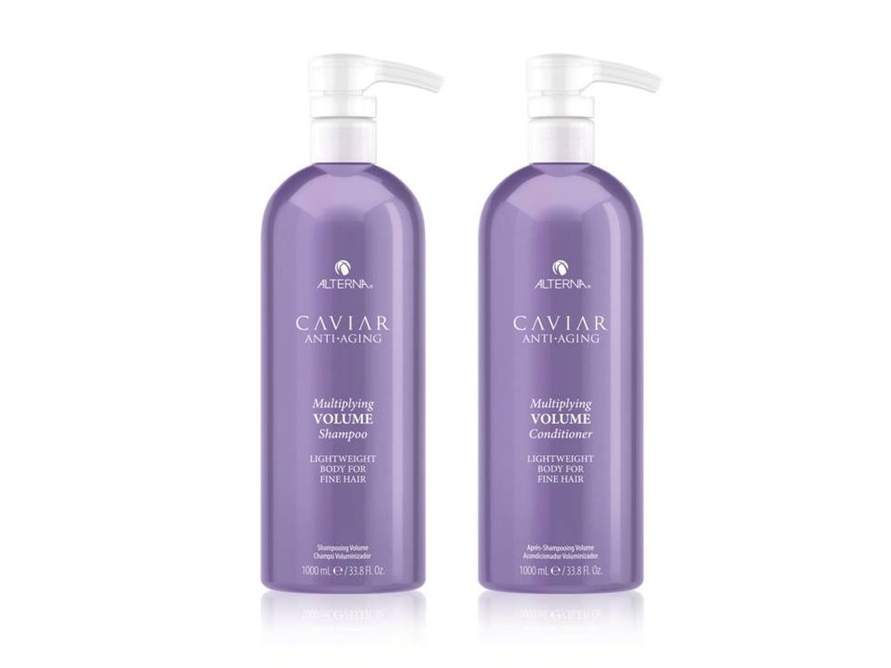 Alterna Caviar Multiplying Volume Shampoo. Caviar Multiplying Volume Conditioner. Alterna haircare caviar. - Born Hair Care